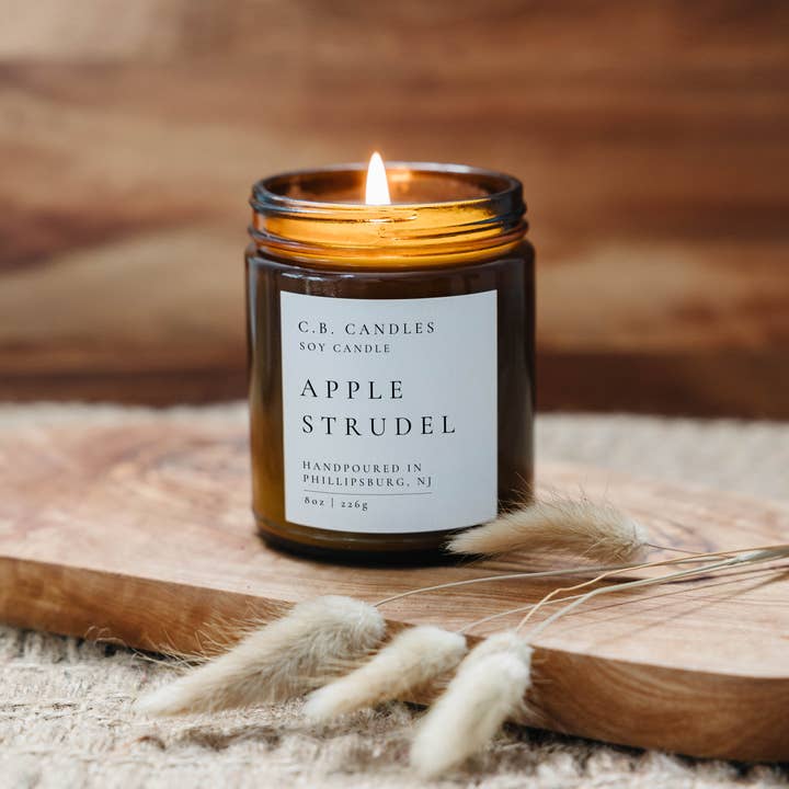 C.B. Candles - Wholesale Jar/Filled Candle - Apple Strudel Candle1