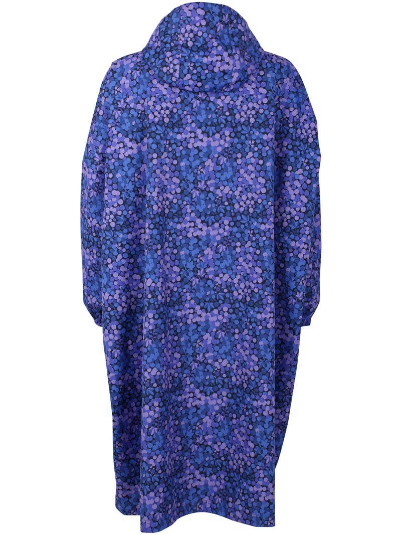 Danefae København – wholesale Poncho – Women's – Danedream Drops Rain Poncho Dark Navy BERRYGOOD9