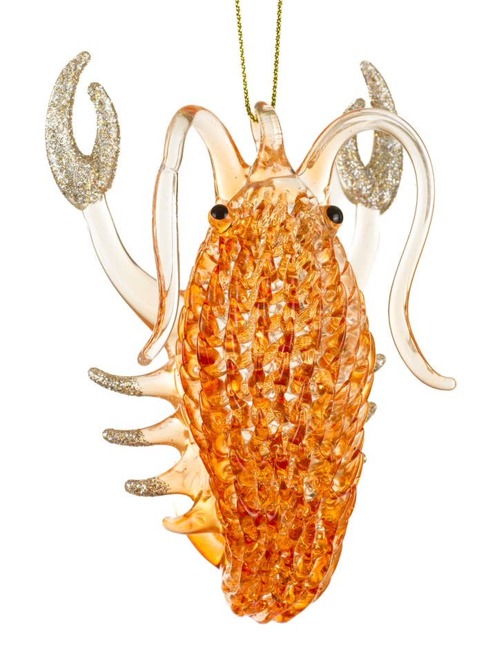 NOUVEL-Ornement d'écrevisse orange pour la vente par Starlight Collection