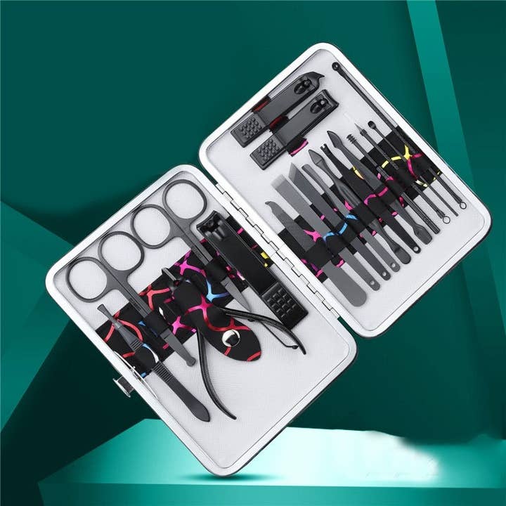 Sheer Trend - Wholesale Nailcare set - Nail Scissors Manicure Acne Needle Eyebrow Trimming Scissors Tool Set1