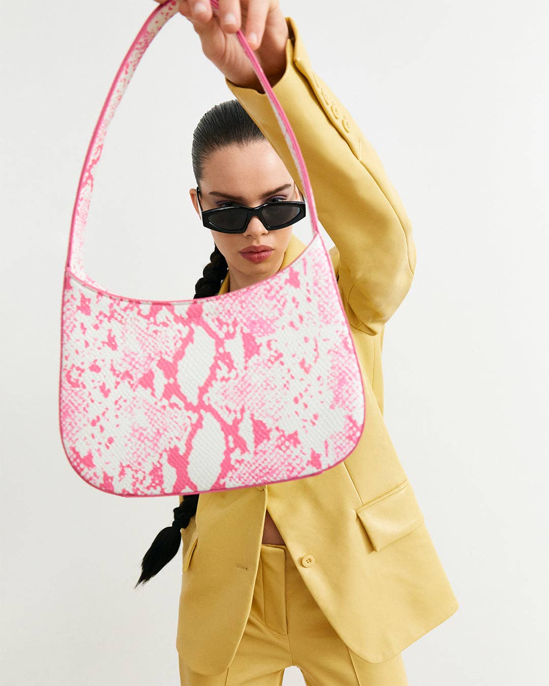 Glynit - Wholesale Shoulder Bag - Women's - Lexi bag PYTHON PINK2