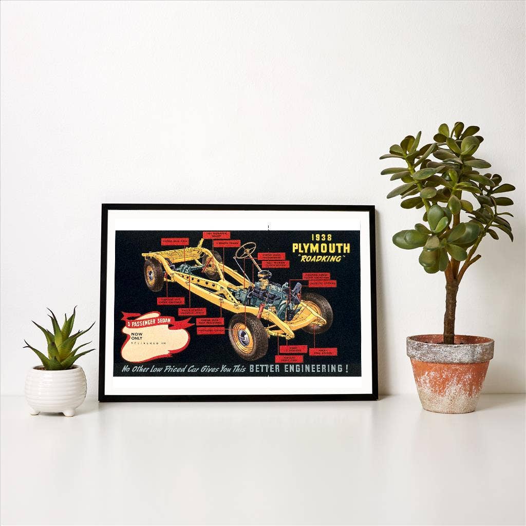 Found Image Press - Wholesale Art Print - Art Print AC-299 1938 Car Chassis1