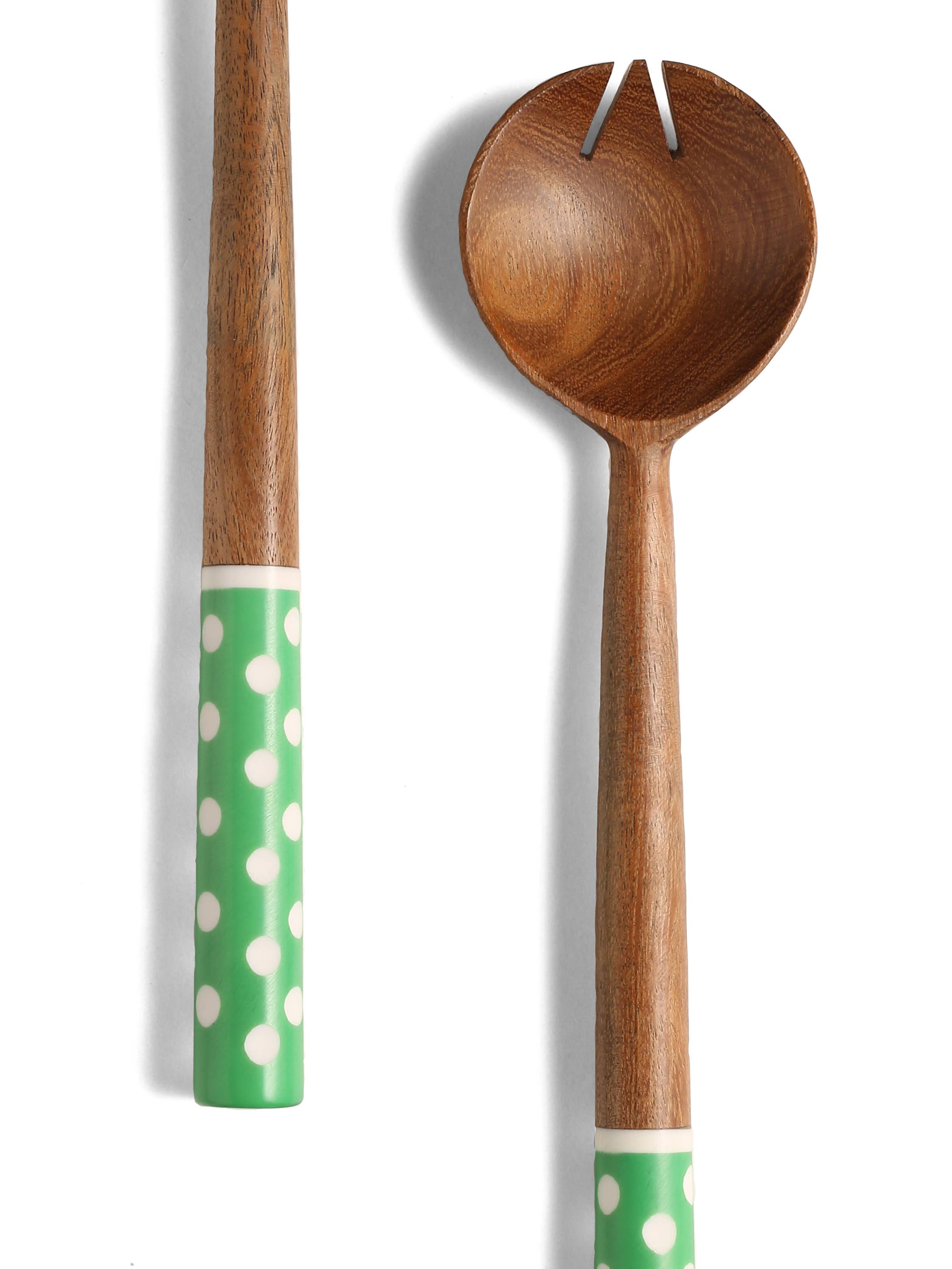 Tiramisu - Wholesale Serving Utensil - Resin & Wood Salad Server 2- Piece Set (14)1