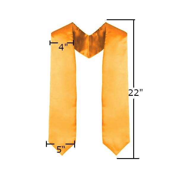 Orange Graduation Stole for wholesale by Cap and Gown Direct