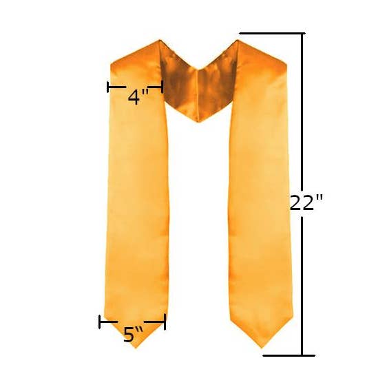 Orange Graduation Stjal for engroshandel hos Cap and Gown Direct