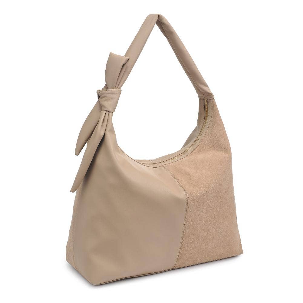 Moda Luxe - Wholesale Shoulder Bag - Women's - Hazel - Genuine Suede Knot Hobo21