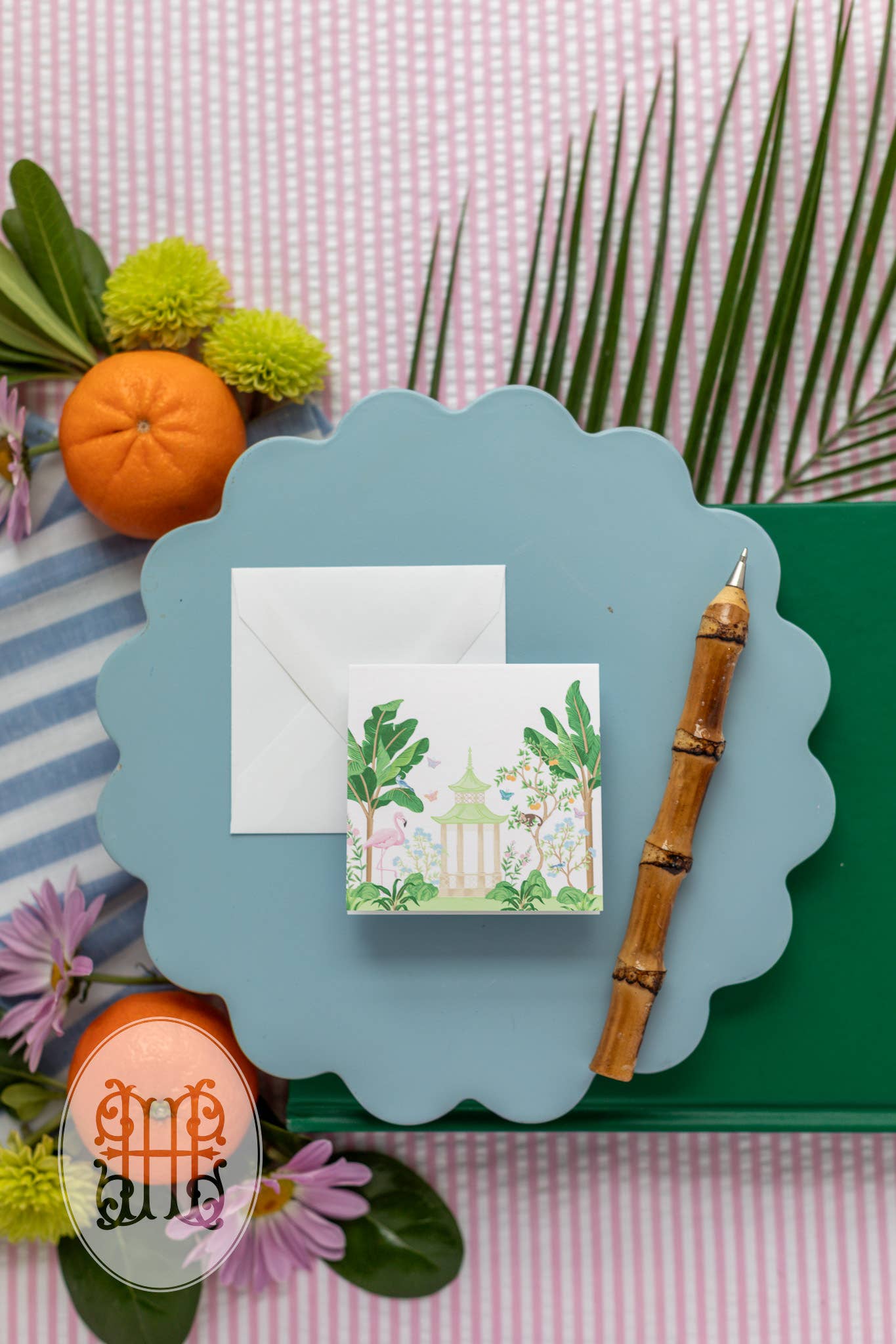 Hattie Hill Designs, LLC - Vendita all'ingrosso Biglietti di auguri generici - Biglietto di Recinzione "La Palma Rosa"3