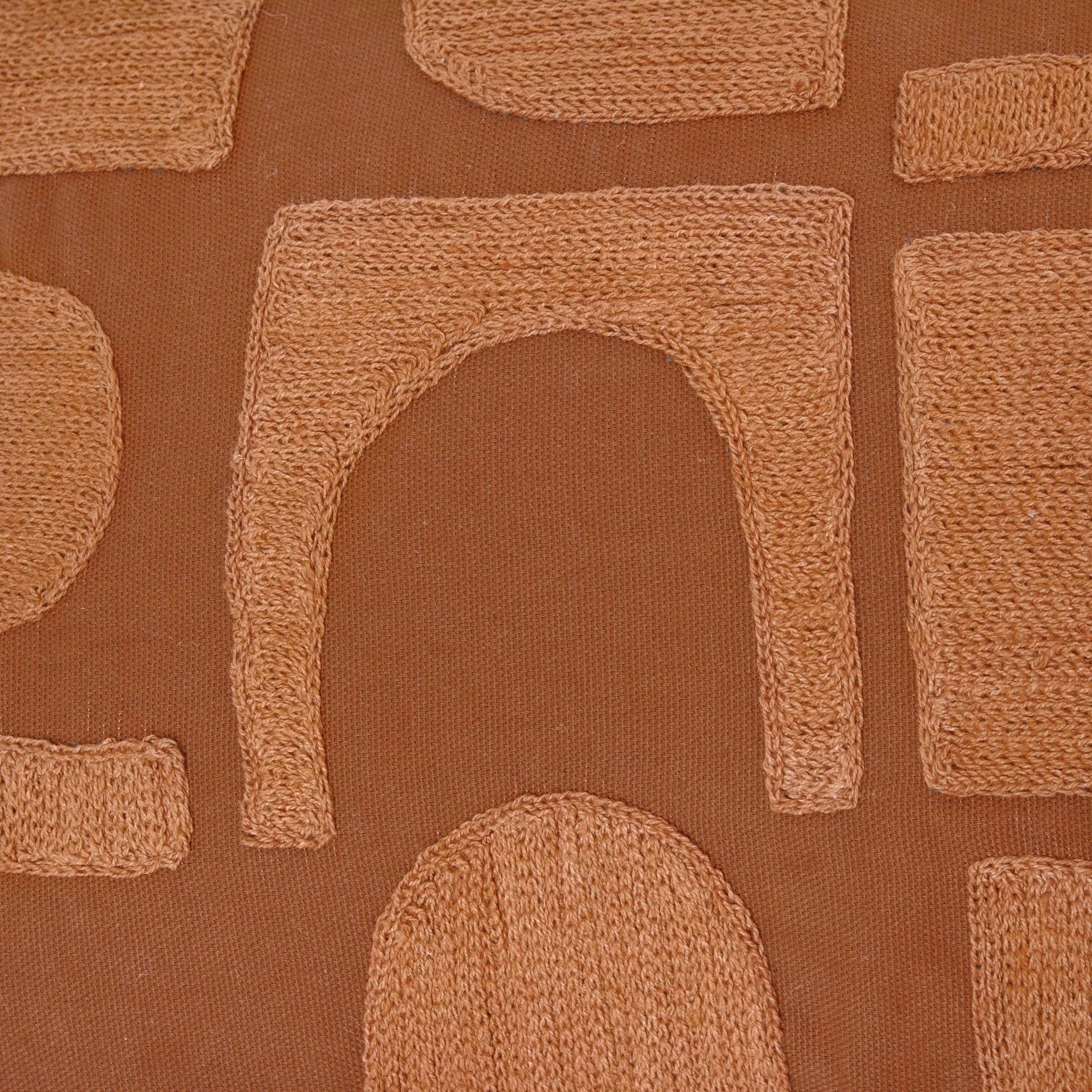 koppar Hallam broderad kudde i bomull koppar för wholesale på Faire4