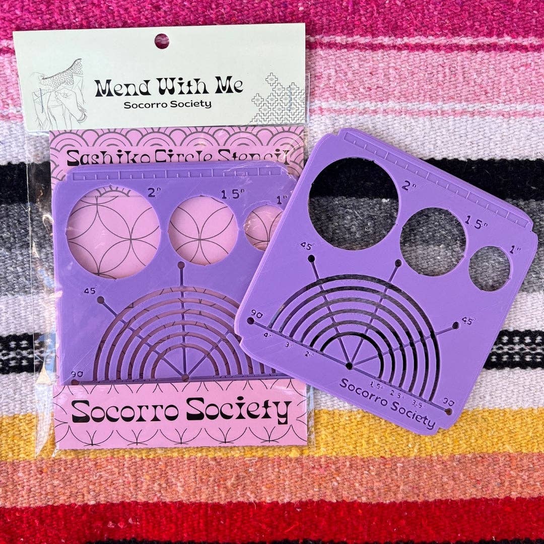 Socorro Society - Wholesale Craft Tool - Sashiko Circle Stencil3