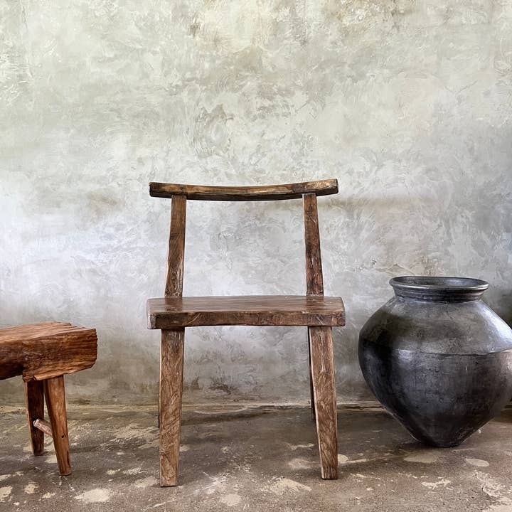 Office Objets – wholesale Chair – Large chair or armchair in antique teak H84 L603