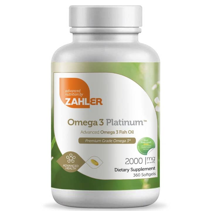 Omega 3 Platinum (360) Softgels for wholesale by Advanced Nutrition by Zahler