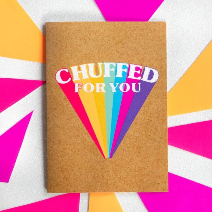 Funny Congratulations Card - Chuffed For You for wholesale by BETTIE CONFETTI