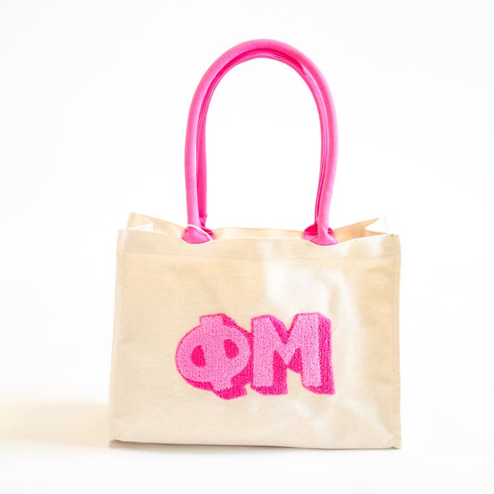Duo Threads - Wholesale Tote Bag - Women's - Phi Mu Chenille Sorority Gift Tote 1