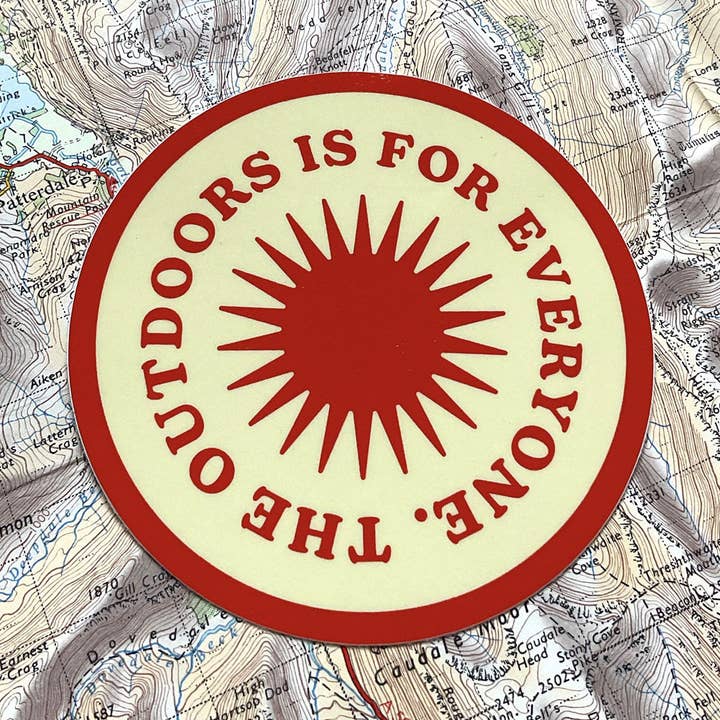 National Park Print Shop – wholesale Sticker – The Outdoors is for Everyone Sticker0