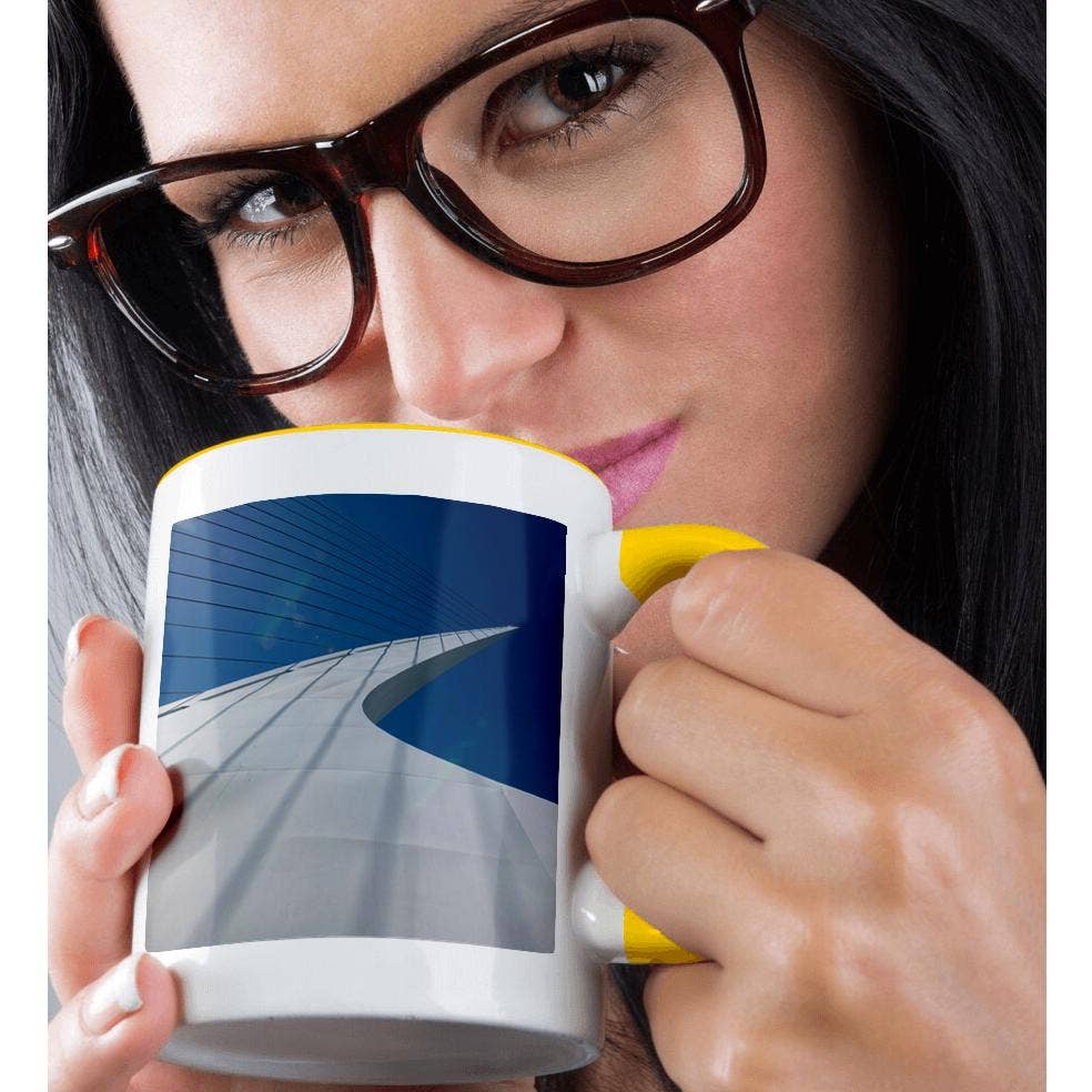 3dRose – Großhandel Kaffeebecher – 3dRose, Anmutige Sundial Bridge, die den Sacramento River in Redding überspannt., Tasse1