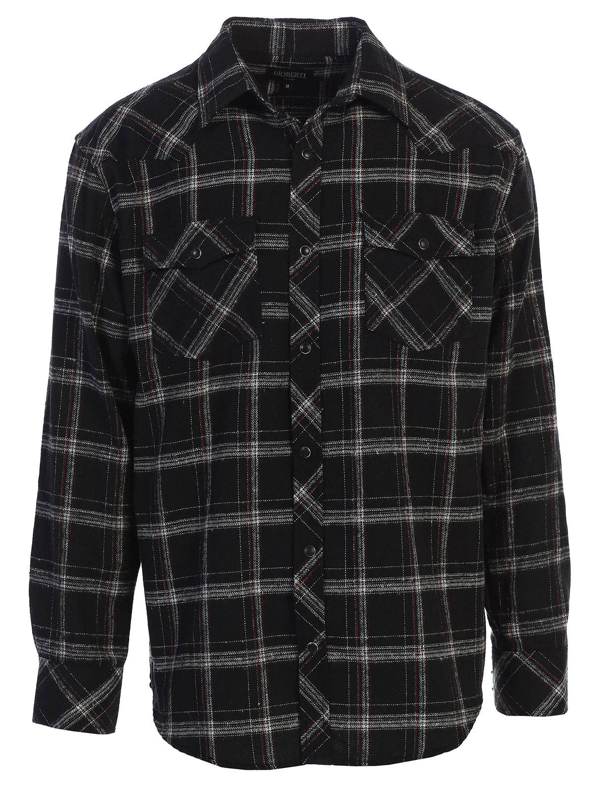 b-one inc - Vente Chemise à col boutonné – homme - Chemise western en flanelle à carreaux pour homme avec boutons-pression15
