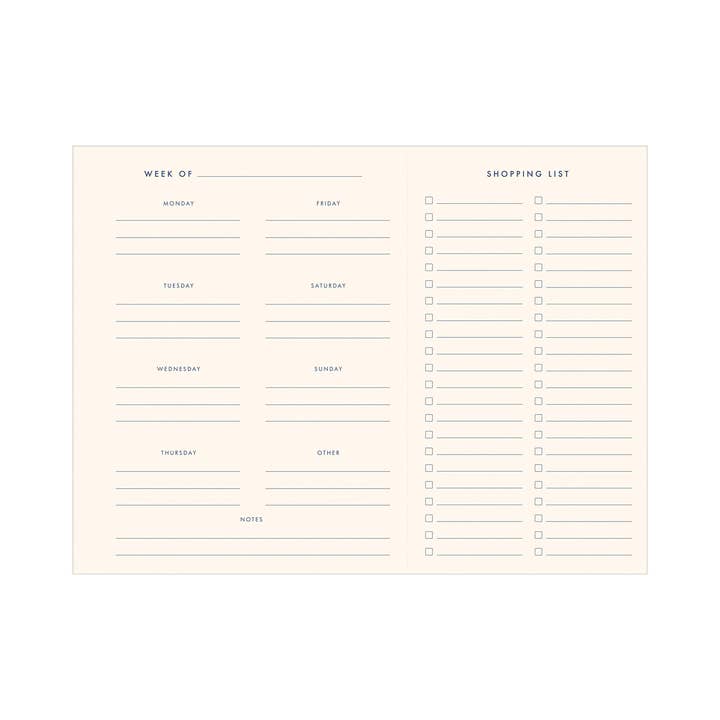 Ruff House Print Shop - Wholesale Planner - Checkerboard Meal Planner