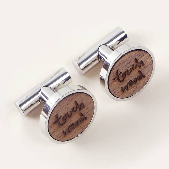 Kutuu – wholesale Cufflinks – Touch Wood Cufflinks0