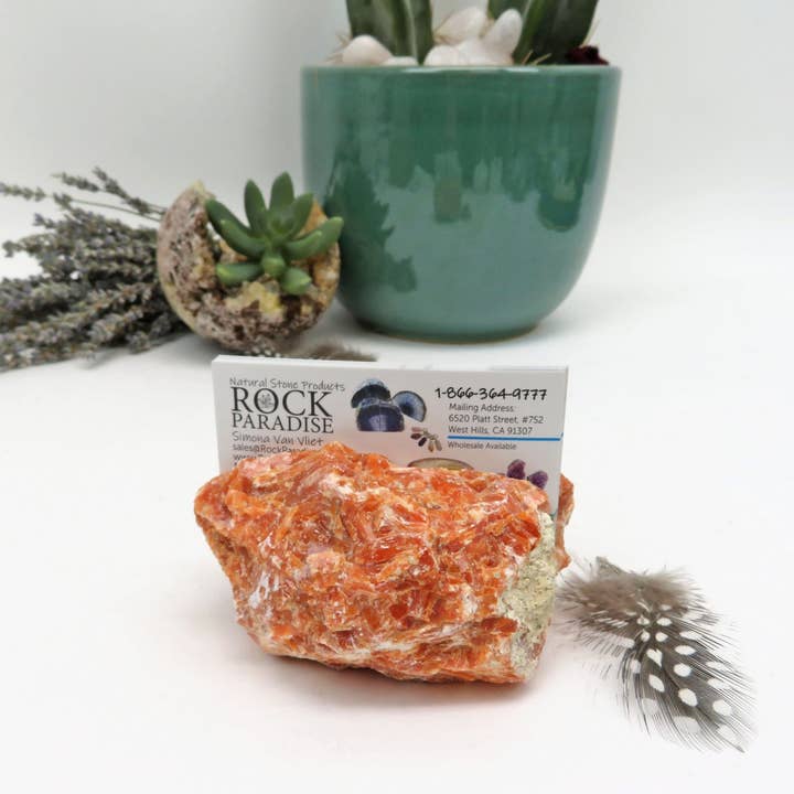 Rock Paradise - Wholesale Business Card Holder - Natural Stone Crystal Business Card Holder - Large1