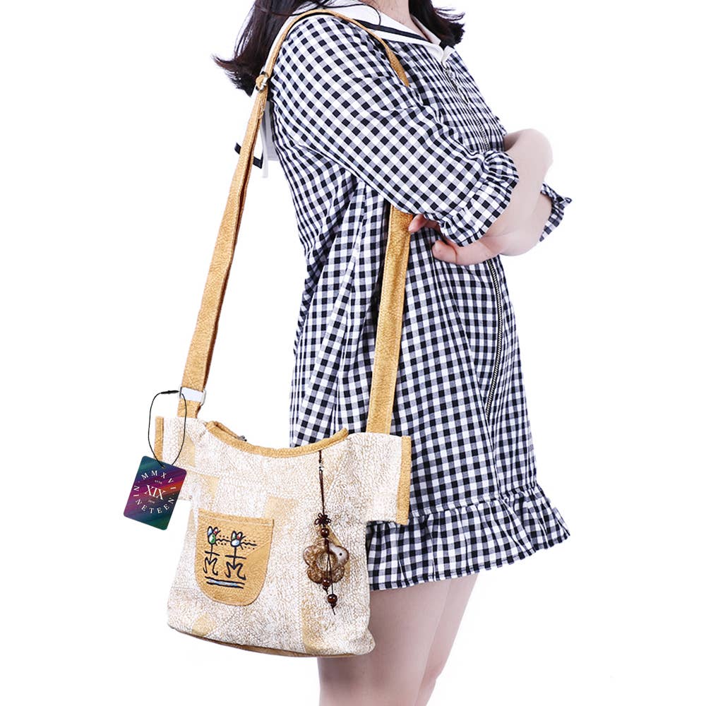 The American Gift Company (TAGCO) - Wholesale Messenger Bag - Women's - Women's Vintage Over Shoulder Messenger Bag Purse1