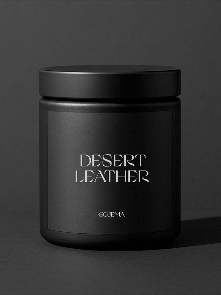 Desert Leather - Large Soy Candle for wholesale by Gojema
