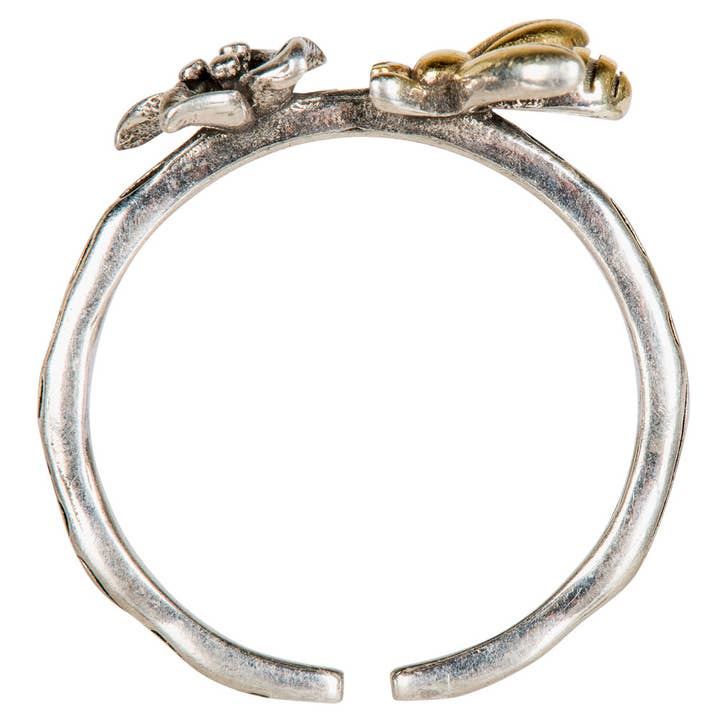 Benjamin International - Vente Anneau/bague à empiler - BAGUE ABEILLE ET FLEUR2