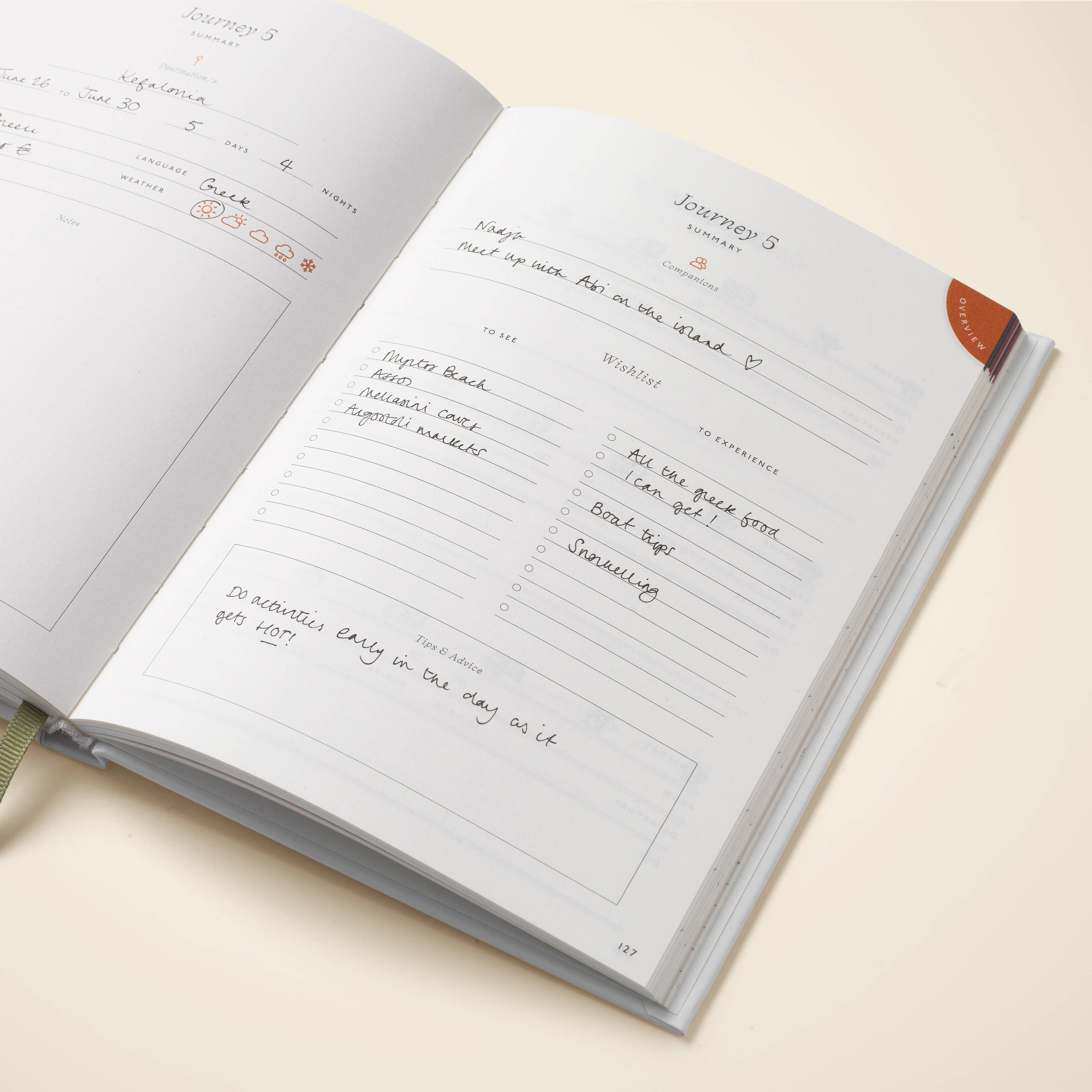 Papier - Wholesale Journal/Diary - Guided Travel Journal, A5 Hardcover - Follow The Sun6