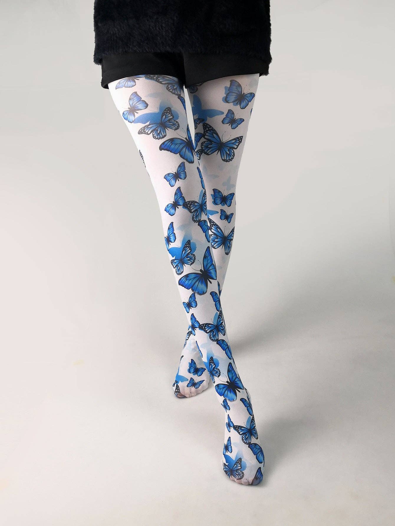 SALINA TRADING INC - Wholesale Tights - Women's - Printed Tights Abstract Butterfly Floral Nylon Casual Leggings6