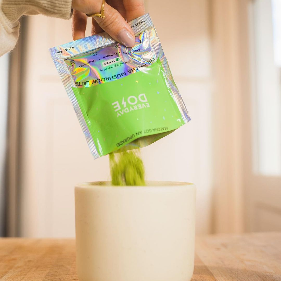 Everyday Dose - Wholesale Ground Coffee - Everyday Dose Single Serving Mushroom Matcha+2