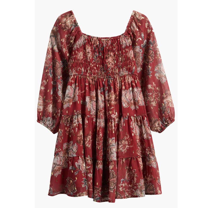 Tween Smocked Babydoll-kjole for engroshandel hos Ava & Yelly