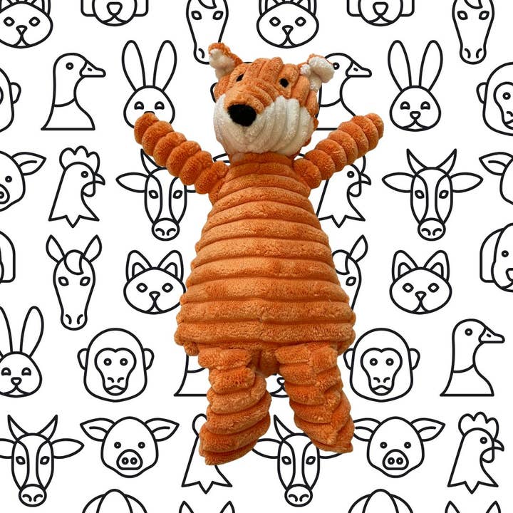 Jouet pour chien renard qui couine pour la vente par the king of hearts