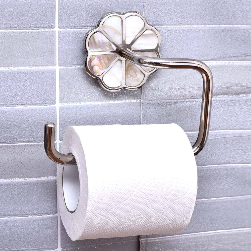 Brass, Mother of Pearl Sliver & White Toilet Paper Holders for wholesale on Faire1