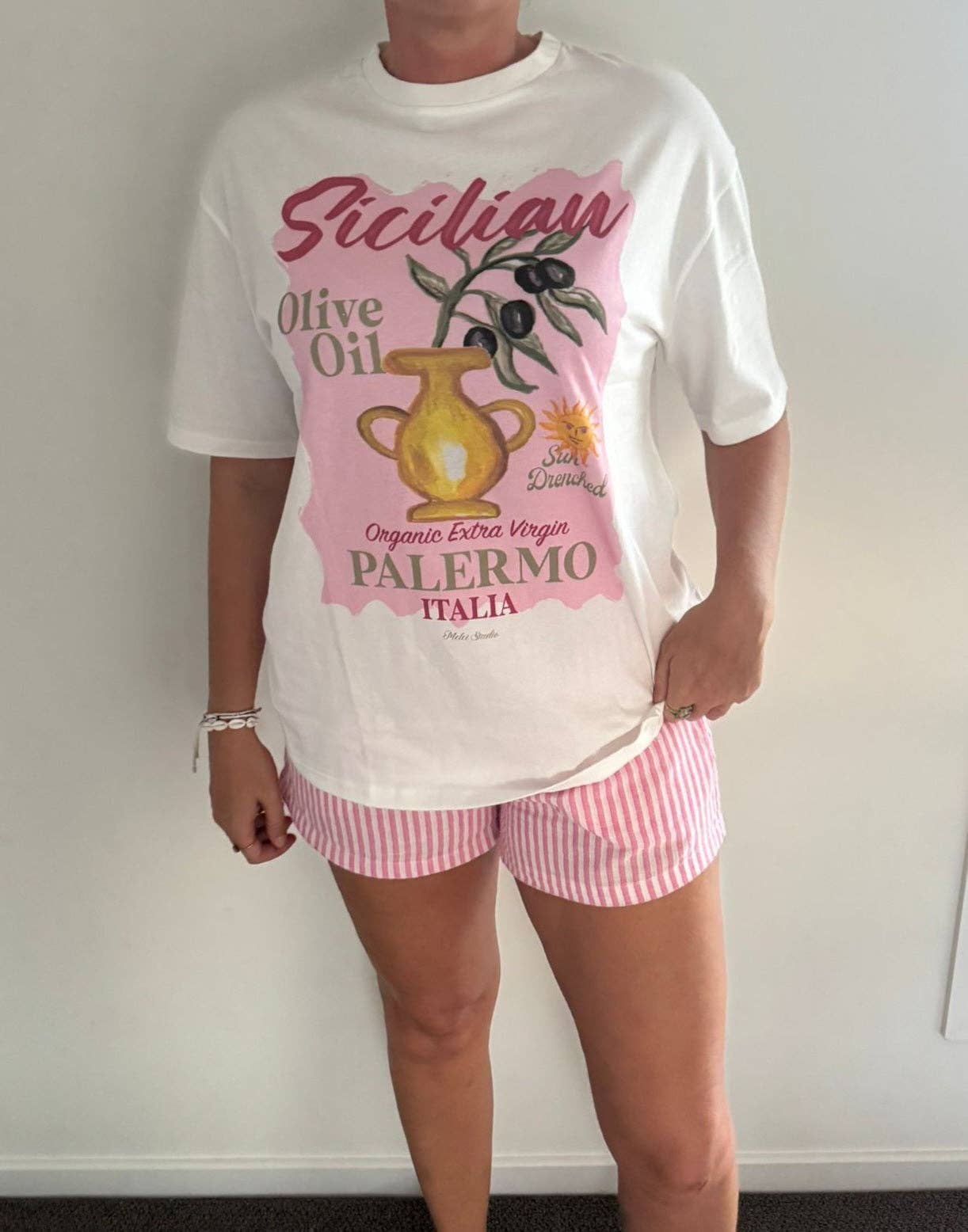 Melci Studio - Wholesale Screen printed t-shirt – Women′s - Palermo T-shirt 100% Cotton