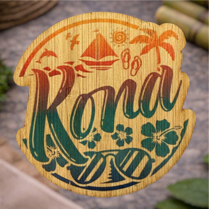 Kona for wholesale by Bamboo Wood Stickers