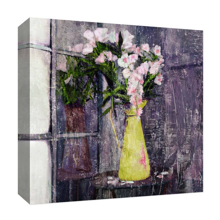 Yellow Vase 22'' x 22'' Canvas Wall Art for wholesale by PTM Images