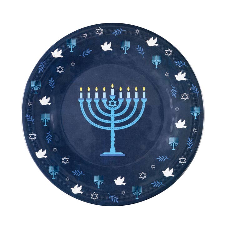 Hanukkah 9" Melamine Plate for wholesale by Supreme Housewares