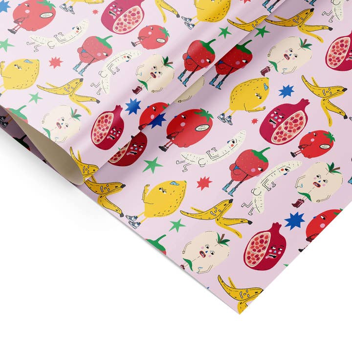 Gift wrap - Fruity basket for wholesale by Eat the Moon | Greeting cards and stationery