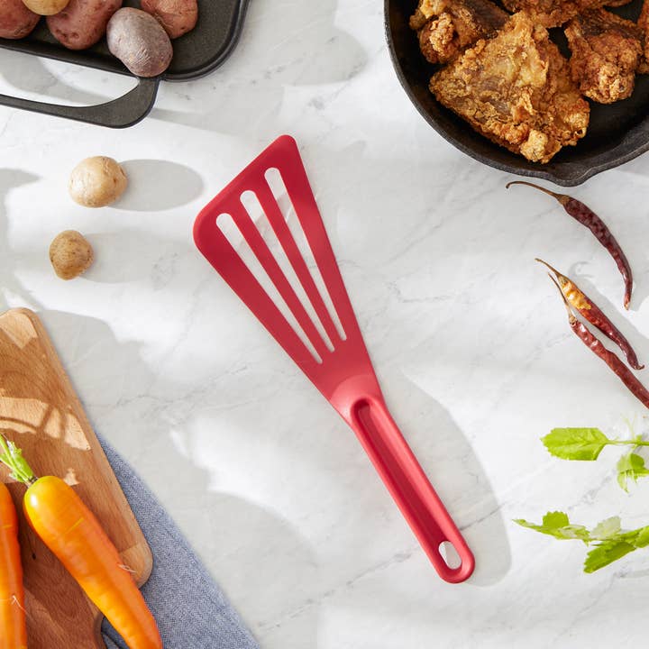 RSVP International - Wholesale Spatula/Turner - Euro Style Flexible Nylon Spatula - Red