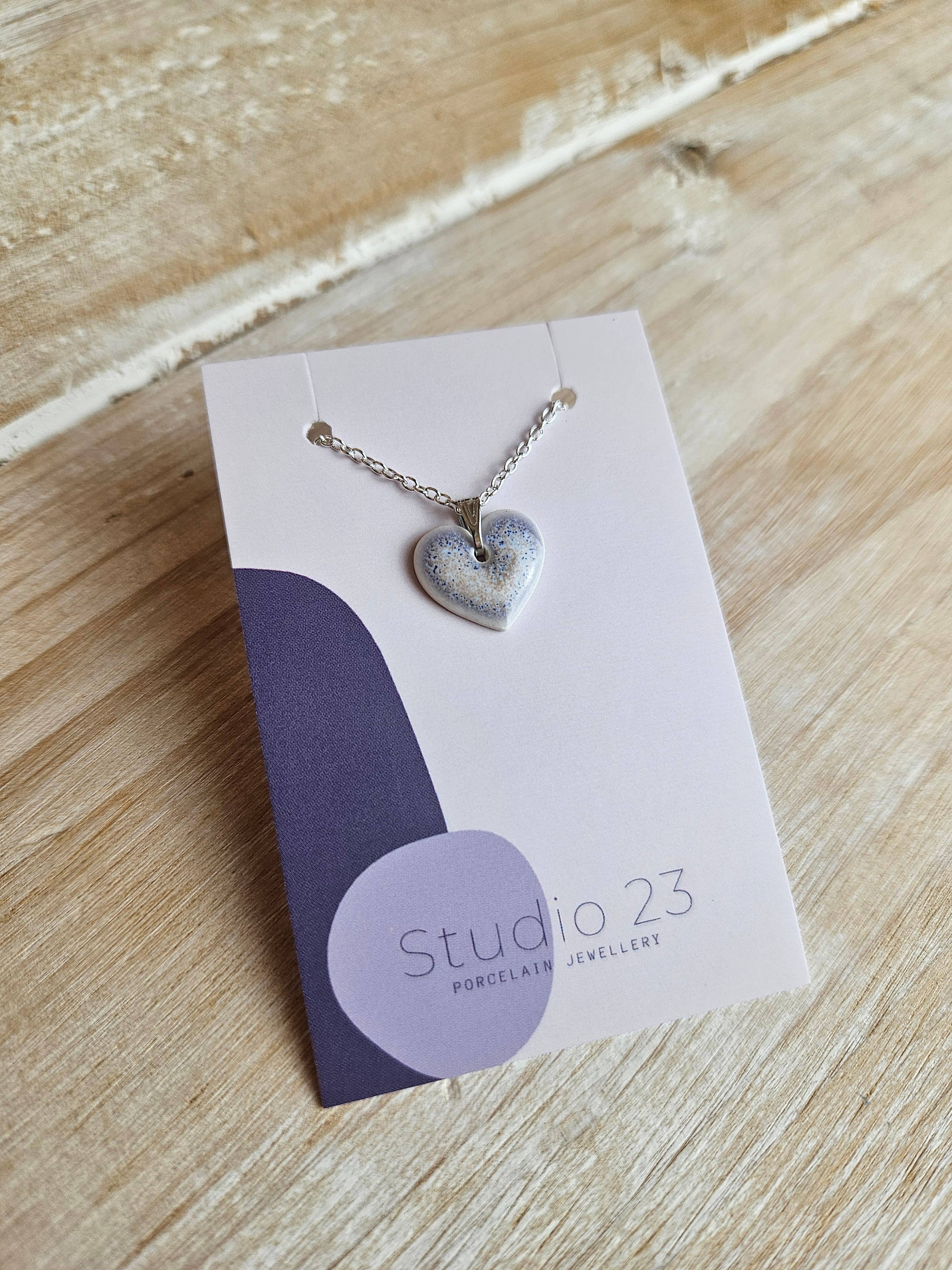 Studio 23 Ceramics - Wholesale Individual Charm/Pendant - NEW DESIGN Pendant Heart12