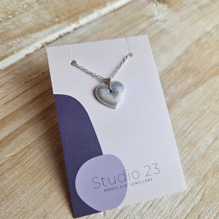 Studio 23 Ceramics - Wholesale Individual Charm/Pendant - NEW DESIGN Pendant Heart12