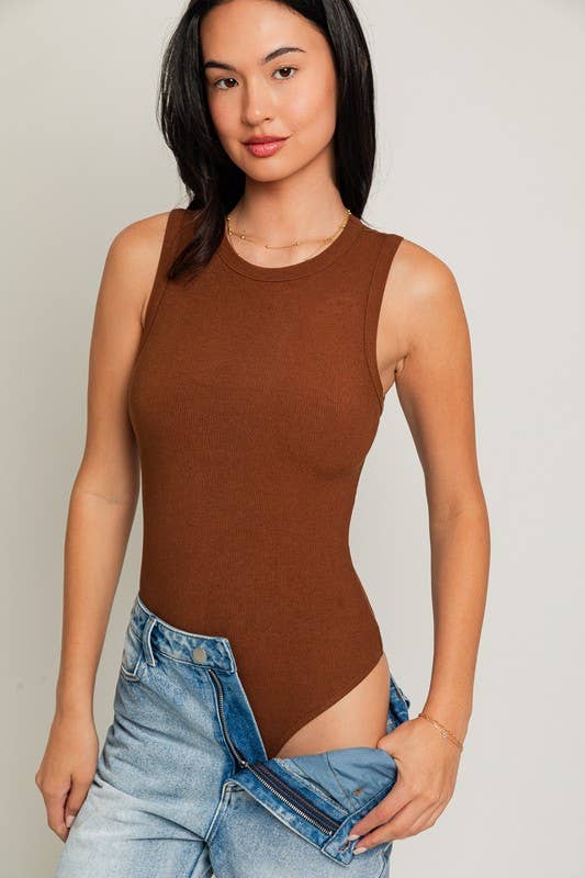 LE LIS - Wholesale Bodysuit - Women's - ROUND NECK SLEEVELESS BODYSUIT14