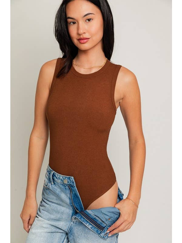 LE LIS - Wholesale Bodysuit - Women's - ROUND NECK SLEEVELESS BODYSUIT14