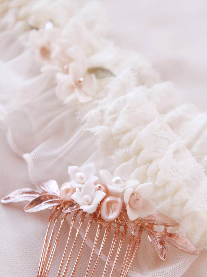 “Alma” small model wedding comb for wholesale by Lily in love