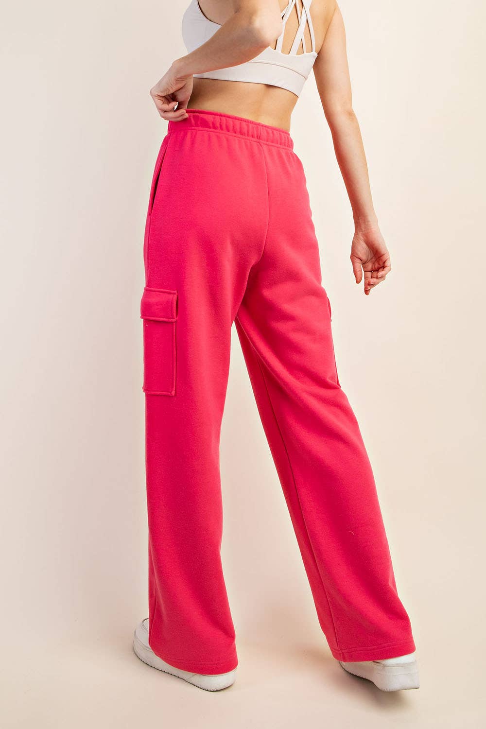 Rae Mode - Wholesale Pants - Women's - FRENCH TERRY STRAIGHT CARGO SWEATPANT54