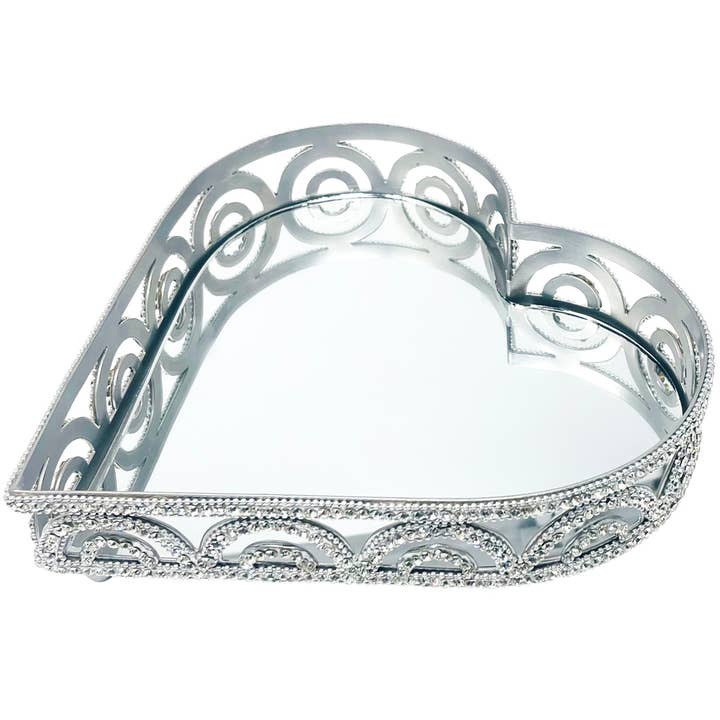 Godinger - Wholesale Decorative Tray - Heart Glam Tray
