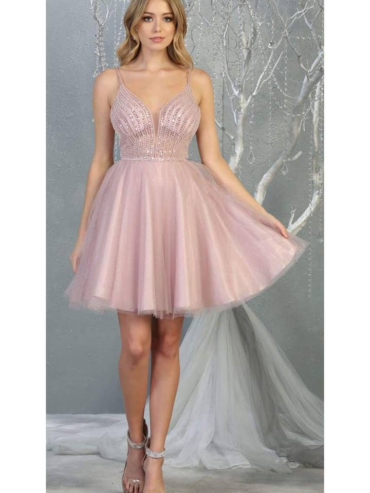 LA Merchandise – wholesale Dress – Women's – Graduation Embellished Dress -LA1800