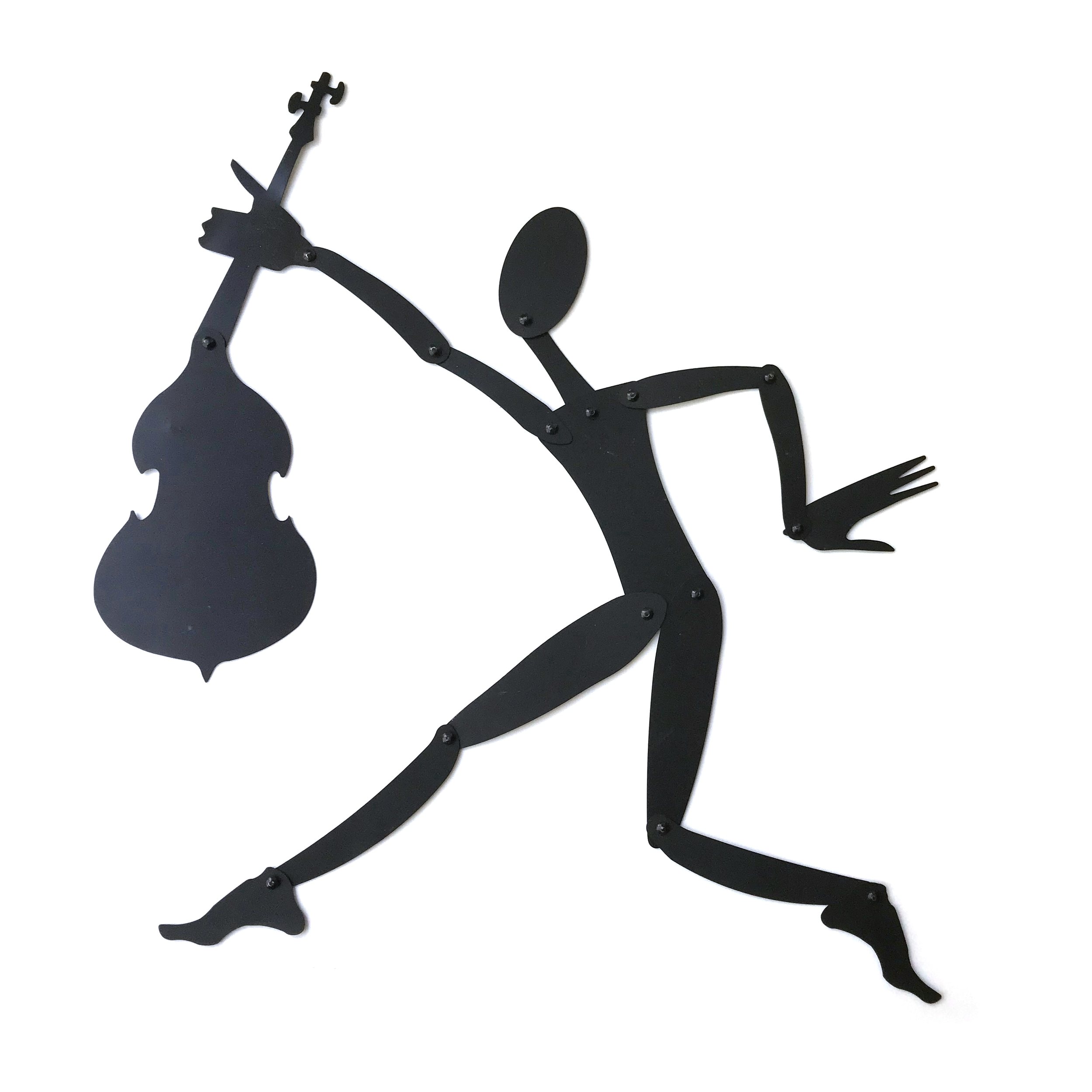 Elements2 Design - Wholesale Magnet - Shadow Magnet Bass – 12" Posable Black Silhouette Puppet1