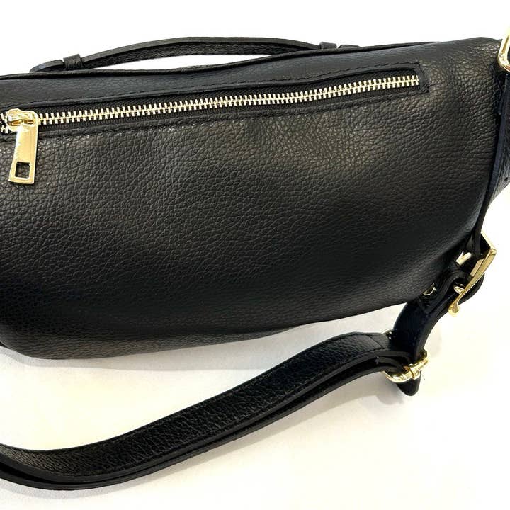 JIJOU CAPRI - Wholesale Belt Bag - Women's - Italian Large Leather Sling Bag Belt Bag Waist Bag 5