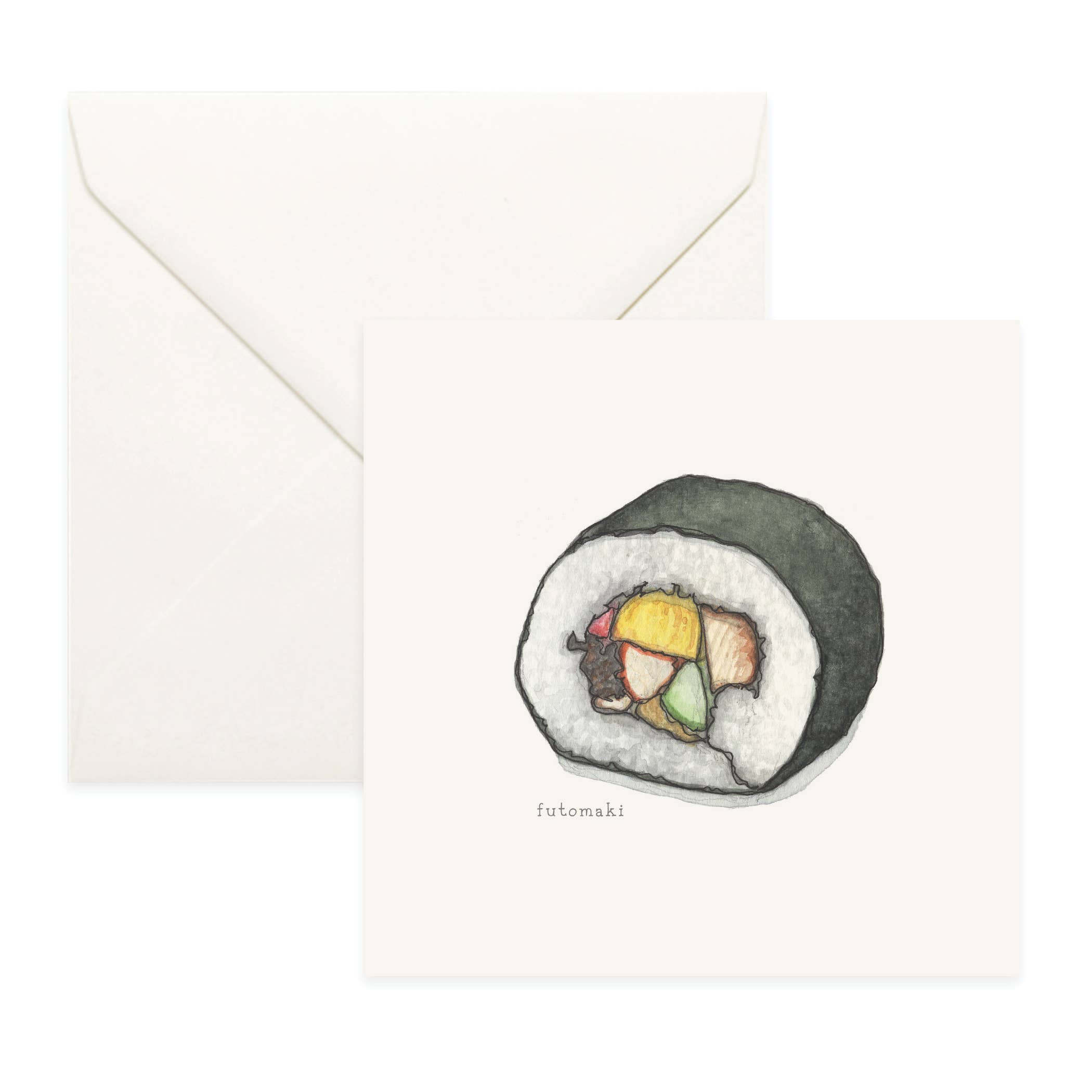 Yeesan Loh – Cartão de saudação diária por atacado – Cartões / Sushi . Maki2