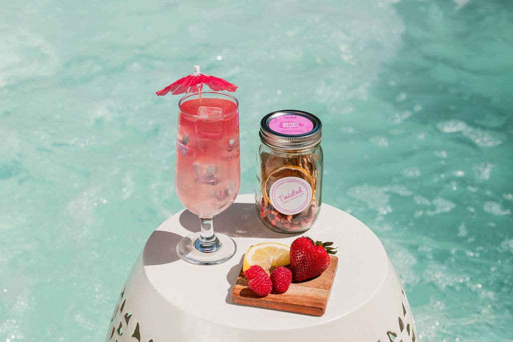 Twisted Craft Cocktails - Wholesale DIY Drink Kit - Berry Blush Craft Cocktail Jar